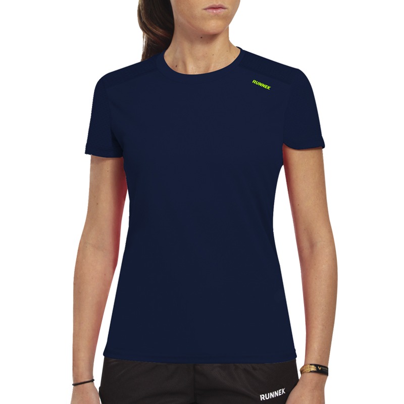 Camiseta Técnica de Running para Mujer, Modelo Liso | Runnek